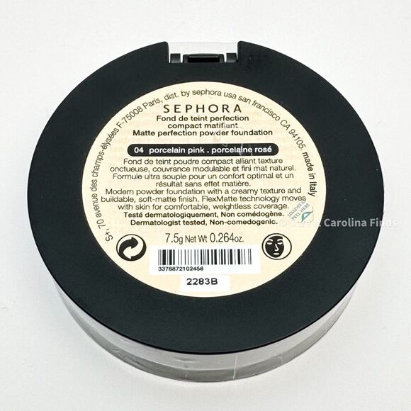 Lot of 7 Sephora Matte Perf Powder Foundation 04 Porcelain Pink for moeymomo1 - Picture 3 of 5